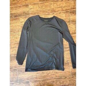 Vicherub Black Fleece-Lined Thermal Long Sleeve Top - L